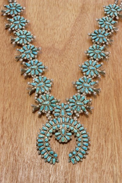 Navajo necklace by American School